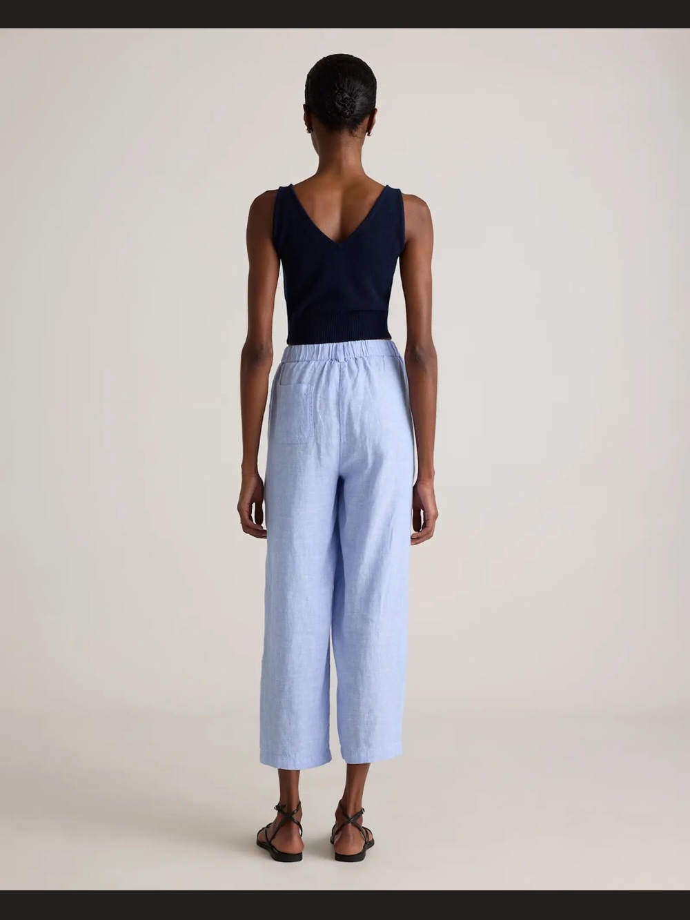 NWT ๐ Quince light blue linen pants - Picture 4 of 8